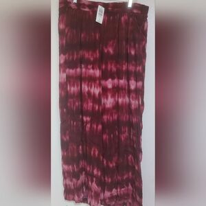 Torrid Women's Pull On Wide Leg Gauze High Rise Smocked Waist Tie Dye Pants sz 0